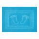 Коврик для ванной Primanova FOOT 50х70 см полипропилен голубой (DR-62001)  (DR-62001)