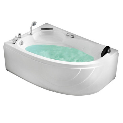 Акриловая ванна GEMY G9009 B L 150х100х60 см с гидромассажем, белая