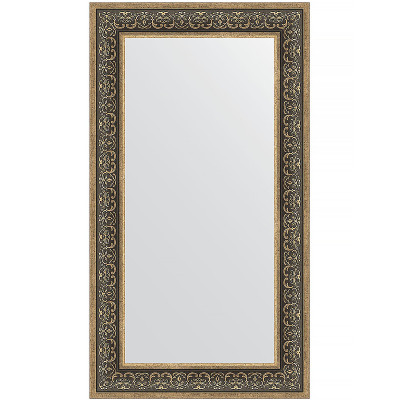 Зеркало настенное Evoform Definite 113х63 BY 3096 в багетной раме Вензель серебряный 101 мм