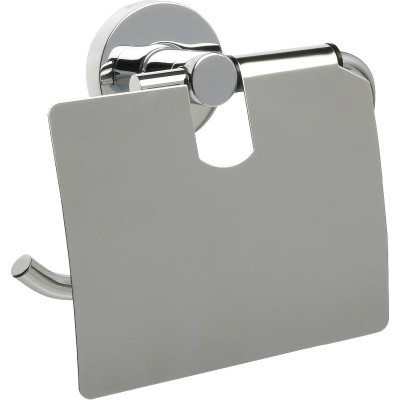 Настенный держатель туалетной бумаги Fixsen Comfort Chrome FX-85010 с крышкой хром