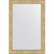 Зеркало настенное Evoform Exclusive 182х122 BY 3636 с фацетом в багетной раме Состаренное серебро с орнаментом 120 мм  (BY 3636)