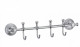 Планка с крючками для ванной (4 крючка) S-005874A Savol латунь хром  (S-005874A)