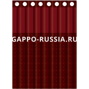Шторка для ванны Gappo красный (G8653) 180x200 см