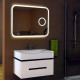 Зеркало в ванную с LED подсветкой Relisan CONSTANCE Гл000025049, 90x70 прямоугольное с увел. 3-х  (Гл000025049)