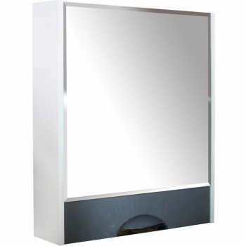 Зеркальный шкаф в ванную Mixline Байкал 60 539809 белый серый