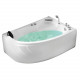 Акриловая ванна GEMY G9009 B R 150х100х60 см с гидромассажем, белая  (G9009 B R)