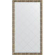 Зеркало напольное Evoform ExclusiveG Floor 198х108 BY 6347 с гравировкой в багетной раме Серебряный бамбук 73 мм  (BY 6347)