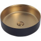 Раковина-чаша Abber Bequem 40 AC2109BG золото матовое черная круглая  (AC2109BG)