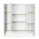Зеркальный шкаф Aquaton Рико 80 белый, ясень фабрик (1A215302RIB90), для ванной  (1A215302RIB90)