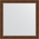 Зеркало настенное Evoform Definite 76х76 BY 1029 в багетной раме Орех 65 мм  (BY 1029)