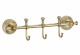 Планка с крючками для ванной (3 крючка) S-005873B Savol латунь золото  (S-005873B)