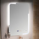 Зеркало в ванную с LED-подсветкой MELANA-6080 подогрев часы MLN-LED063 600х800  (MLN-LED063)