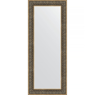 Зеркало настенное Evoform Definite 153х63 BY 3128 в багетной раме Вензель серебряный 101 мм