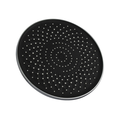 Лейка тропический душ, круглая, пластиковая, хром с черной вставкой, GFmark (6642)
