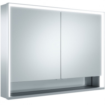 Зеркальный шкаф в ванную Keuco Royal Lumos 100 14304 171301 с подсветкой серебрянный