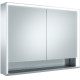 Зеркальный шкаф в ванную Keuco Royal Lumos 100 14304 171301 с подсветкой серебрянный  (14304171301)