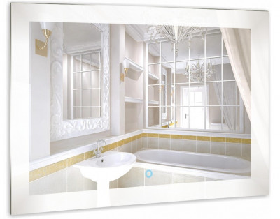 Зеркало в ванную с LED подсветкой Relisan LINDA Гл000024320, 80x60 прямоугольное