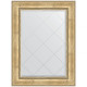 Зеркало настенное Evoform ExclusiveG 110х82 BY 4213 с гравировкой в багетной раме Состаренное серебро с орнаментом 120 мм  (BY 4213)