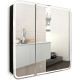 Зеркальный шкаф в ванную Silver Mirrors Alliance - BLACK 80 LED-00002611 с подсветкой черный  (LED-00002611)