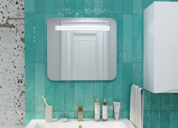 Зеркало подвесное для ванной 1Marka Гармоника 60 Лайт белый (У23253)