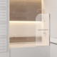Шторка на ванну RGW SC-06 Screens 800 мм стекло прозрачное профиль хром (03110608-11)  (03110608-11)