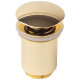Донный клапан для раковины Kaiser 8011GOLD click-clack золото  (8011GOLD)