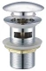 Донный клапан с переливом Clever Vela 96255 (латунь хром)  (96255)