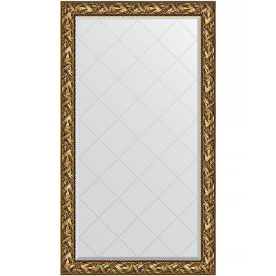 Зеркало настенное Evoform ExclusiveG 173х98 BY 4414 с гравировкой в багетной раме Византия золото 99 мм