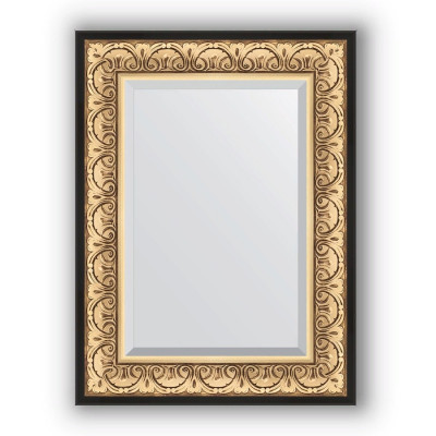 Зеркало настенное Evoform Exclusive 80х60 Барокко золото BY 1231