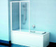 RAVAK 796M0U00Z1 Шторка для ванны VS2 105 сатин+транспарент  (796M0U00Z1)