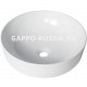Раковина керамическая Gappo накладная круглая белая (GT105) 41,5x41,5x13,5 см  (GT105)