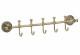 Планка с крючками для ванной (5 крючков) S-005875C Savol латунь бронза  (S-005875C)