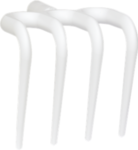 Гигиеничные вилы (рабочая часть), 205 мм, белый цвет