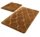 Комплект ковриков для ванной Primanova (2 предмета) 50х80 см и 40х50 см. INFINITY карамель, DR-63006  (DR-63006)