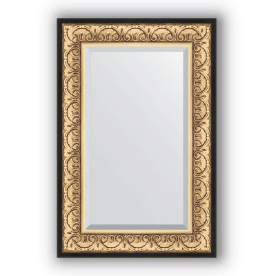 Зеркало настенное Evoform Exclusive 90х60 Барокко золото BY 1241