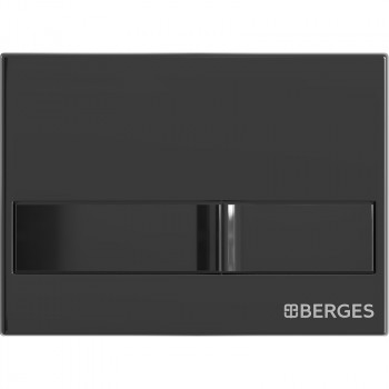 Клавиша смыва Berges Novum L6 040016 черный глянец ABS-пластик