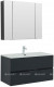 Комплект мебели для ванной Aquanet Алвита New 100 2 ящика, антрацит (00274201)  (00274201)