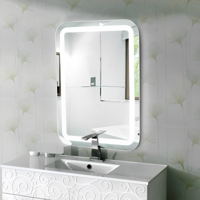 Зеркало в ванную с LED подсветкой Relisan AGATA Гл000024390, 55x80 прямоугольное