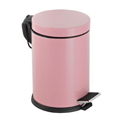 Efor Metal Корзина с педалью из нержавеющей стали для мусора 12 л, розовая