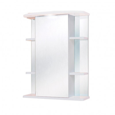 Зеркальный шкафчик Onika Глория 60 белый, левый, с подсветкой (206007)