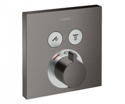 Термостатический смеситель для душа Hansgrohe ShowerSelect 15763340 (черный хром )