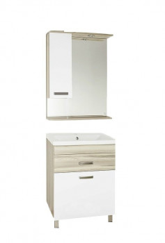 Комплект мебели для ванной Style Line Ориноко 60 белый/ориноко с бельевой корзиной