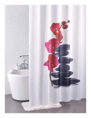 Bath Plus PRINT DSP3024 шторка для ванной (Дикая орхидея), 180 см x 200 см