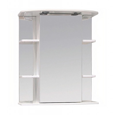 Зеркальный шкафчик Onika Глория 65 белый, левый, с подсветкой (206506)