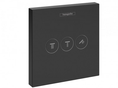 Запорно-переключающее устройство (дивертор) Hansgrohe ShowerSelect 15764670 (черный матовый)
