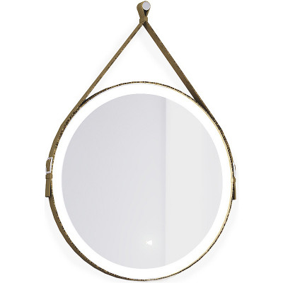Зеркало в ванную Jorno Wood 60 Wood.02.60/ТК с подсветкой с бесконтактным выключателем округлое