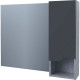 Зеркало со шкафом в ванную Stella Polar Абигель 100 SP-00001063 серое цемент  (SP-00001063)