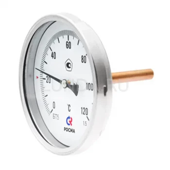 Термометр биметаллический, тип БТ (корпус-сталь), Росма 1/2 (00000002481)