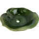 Раковина-чаша Bronze de Luxe Leaf 46 2427 зеленый глянец круглая  (2427)