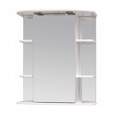 Зеркальный шкафчик Onika Глория 65 белый, правый, с подсветкой (206507)